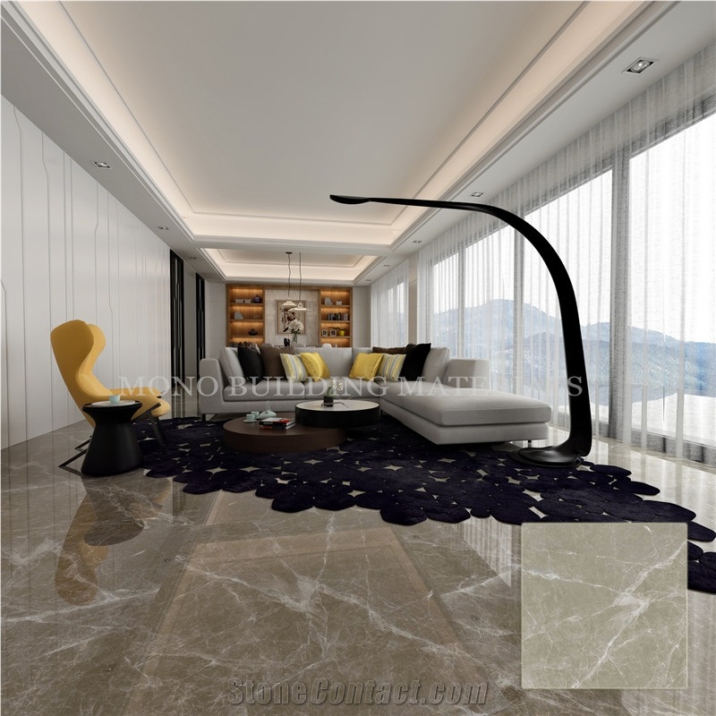 Glazed Non Slip Dora Cloud Light Grey Creamic Floor Tile