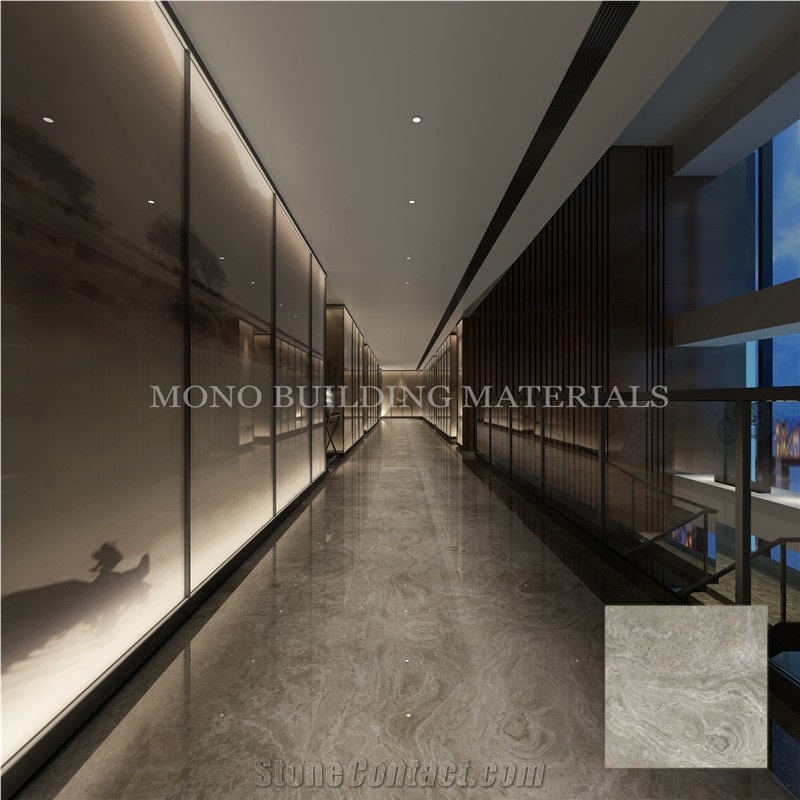 Glazed Non Slip Dora Cloud Light Grey Creamic Floor Tile