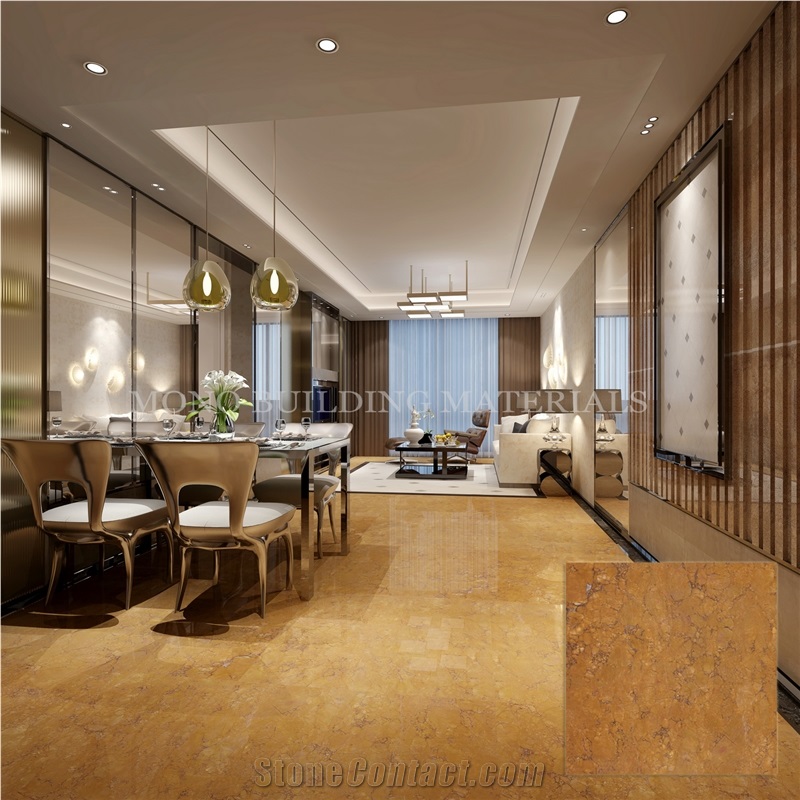 Gold Color Full Polished Glazed Ceramic Floor and Wall Tile