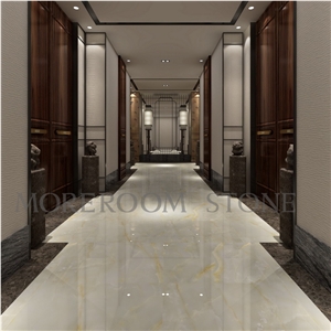Snow White Onyx White Pattern Tiles Ceramic Floor