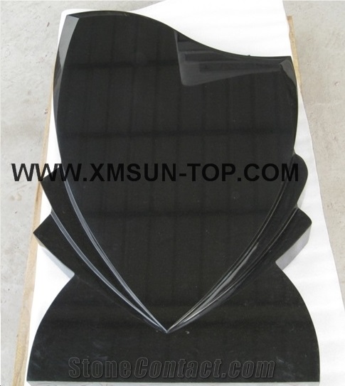 Absolute Black Granite Tombstone&Monument Design/Diamond Black Granite Gravestone/Nero Assoluto China Granite Upright Monuments/Shanxi Black Engraved Tombstone/Headstones/Custom Monument/Memorial