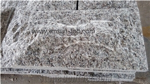 Big Flower White Granite Mushroom Stone, Nature Split Wall Covering, G439 Granite Wall Cladding, Bianco Sardo Granite Mushroom Stone, Big White Flower Granite, China Grey Granite