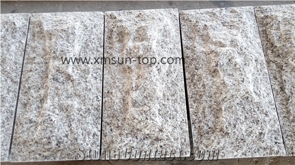 Big Flower White Granite Mushroom Stone, Nature Split Wall Covering, G439 Granite Wall Cladding, Bianco Sardo Granite Mushroom Stone, Big White Flower Granite, China Grey Granite