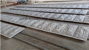 Big Flower White Granite Mushroom Stone, Nature Split Wall Covering, G439 Granite Wall Cladding, Bianco Sardo Granite Mushroom Stone, Big White Flower Granite, China Grey Granite