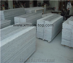 Black Spot Grey Granite Stairs, China G640 Granite Staircase, New Grigio Sardo, Polished Step Tiles, Barry White Staircase & Stair Riser, China Luna Pearl