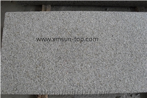 Bush Hammered G682 Granite Steps, Sunset Gold Granite, Rust Yellow Block Step, Giallo Yellow Stairs, Golden Granite Staircase & Stair Riser