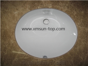 China Light Brown Emperador Marble Countertop, China Emperador Light Vanity Tops, Brown Marble Bath Tops, Custom Countertop & Fabrication, Single Round Sink