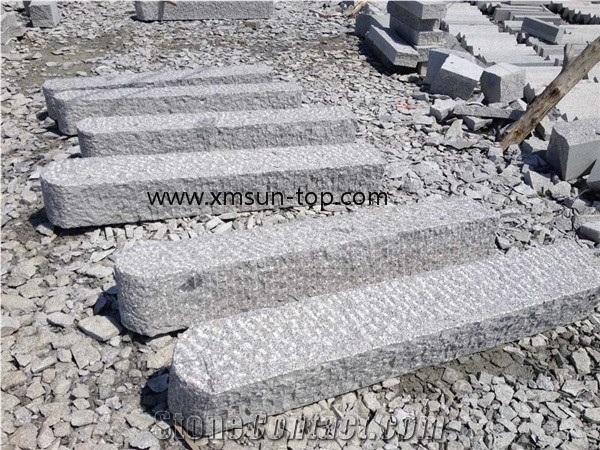 G341 Granite Palisades, Grey Sesame Granite Graden Fencing Stone, Granite G341 Pillar for Garden Palisade