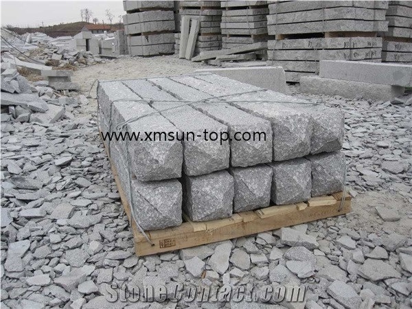 G341 Granite Palisades, Grey Sesame Granite Graden Fencing Stone, Granite G341 Pillar for Garden Palisade