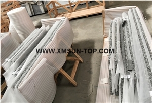 G439 Granite Kitchen Countertops/China Bianco Sardo Granite Kitchen Worktops/Big Flower White Granite Custom Countertops/Puning White Granite Kitchen Bar Top/Natural Stone Kitchen Island Tops