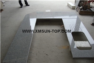 G603 Granite Kitchen Counter Top/Sesame White Granite Kitchen Worktops/China Grey Granite Kitchen Bar Top/Balma Grey Granite Kitchen Desk Top/Bianco Crystal Granite Kitchen Island Top/Kitchen Top