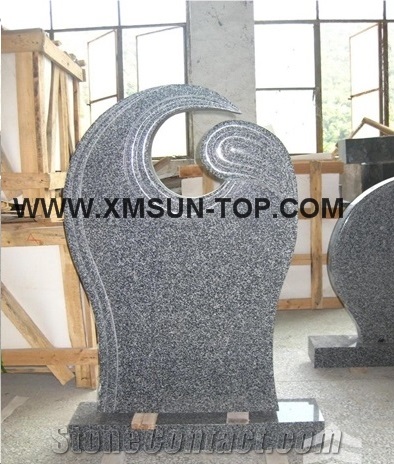 G654 Granite Tombstone&Monument Design/Sesame Black Granite Gravestone/China Impala Black Granite Upright Monuments/Dark Barry Grey Granite Engraved Tombstone/Headstones/Custom Monuments