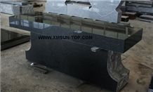 G654 Tombstone & Monument Cemetery Bench/China Nero Impala Granite Monumental Bench/Flake Grey Granite Memorial Bench/Dark Grey Granite Funeral Cremation Benches/Sesame Black Granite Tombstone Benches