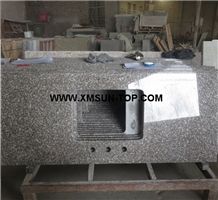 G664 Granite Kitchen Countertop/Luna Pearl Granite Bench Tops/Majestic Mauve Granite Kitchen Bar Top/Loyuan Red Granite Kitchen Worktops/Purple Pearl Granite Custom Countertops/Sunset Pink Island Top