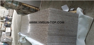 G687 Granite Kitchen Counter Top/Peach Red Granite Kitchen Worktops/Gutian Peach Flower Red Granite Kitchen Bar Top/Peach Blossom Red Granite Kitchen Desk Top/Kitchen Island Top/Kitchen Top
