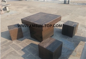 Honed Sandstone Bench&Table/Natural Stone Exterior Furniture/Outdoors Furniture/Garden Bench&Table/Table Sets/Park Stone Bench&Table Honed Sandstone Bench&Table/Natural Stone Exterior Furniture/Outdoors Furniture/Garden Bench&Table/Table Sets/Park Stone Bench&Table