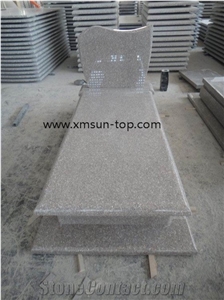 Lilac Pink Granite Tombstone & Monument, Pearl Pink Granite, Misty Rose Granite Gravestone, China G617 Granite Monument, Xiamen Pink Granite Column Headstone