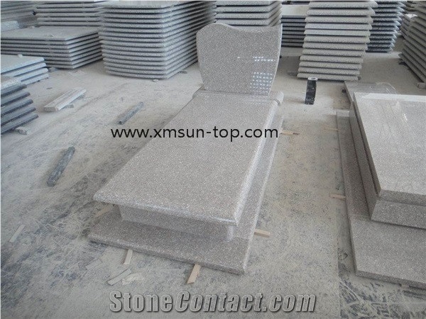 Lilac Pink Granite Tombstone & Monument, Pearl Pink Granite, Misty Rose Granite Gravestone, China G617 Granite Monument, Xiamen Pink Granite Column Headstone