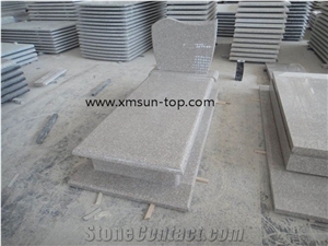 Lilac Pink Granite Tombstone & Monument, Pearl Pink Granite, Misty Rose Granite Gravestone, China G617 Granite Monument, Xiamen Pink Granite Column Headstone