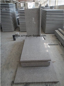 Lilac Pink Granite Tombstone & Monument, Pearl Pink Granite, Misty Rose Granite Gravestone, China G617 Granite Monument, Xiamen Pink Granite Column Headstone