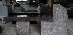 Paradiso Granite Tombstone & Monument Cemetery American Bench/Monumental Bench/Stone Memorial Bench/Granite Funeral Cremation Benches