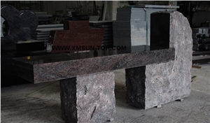 Paradiso Granite Tombstone & Monument Cemetery American Bench/Monumental Bench/Stone Memorial Bench/Granite Funeral Cremation Benches