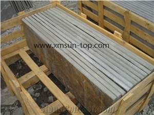 Rust Slate Steps&Stairs, Rusty Yellow Slate Stair Risers,Stair Treads, Multicolor Slate Stone Staircase, Natural Stone Steps
