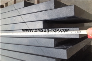 Shanxi Black Granite Kitchen Counter Top/Absolute Black Granite Kitchen Worktops/Diamond Black Granite Kitchen Bar Top/Nero Assoluto China Granite Kitchen Desk Top/Kitchen Island Top/Kitchen Top