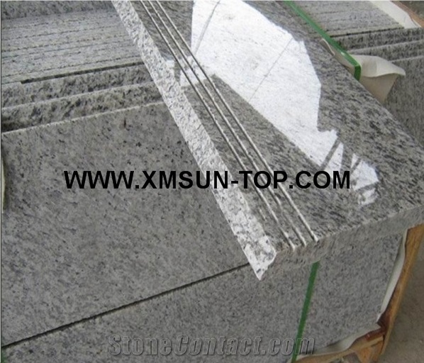 Tiger Skin White Granite Steps/G723 Granite Stair Riser/Tiger Skin White Granite Stair Treads/Tiger White Granite Staircase/White Tiger Granite Stair