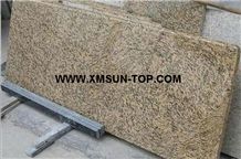 Tiger Skin Yellow Granite Kitchen Counter Top/G691 Granite Kitchen Worktops/Tiger Yellow Granite Kitchen Bar Top/Tiger Rust Granite Kitchen Desk Top/Dawa Tiger Granite Kitchen Island Top/Kitchen Top