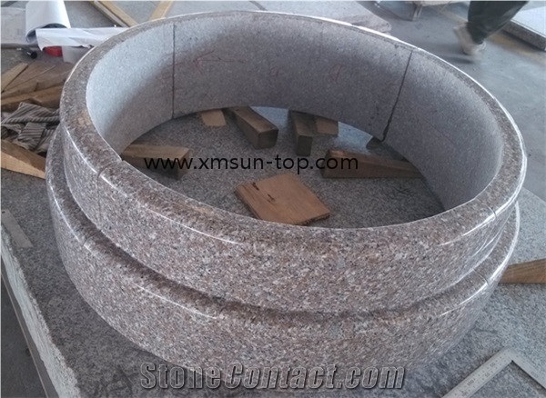 Xiamen Pink Granite Column&Pillar, Misty Rose Granite, Light Pink Granite, China G617 Granite Column Base, Polished Lilac Pink Granite Pedestal Columns