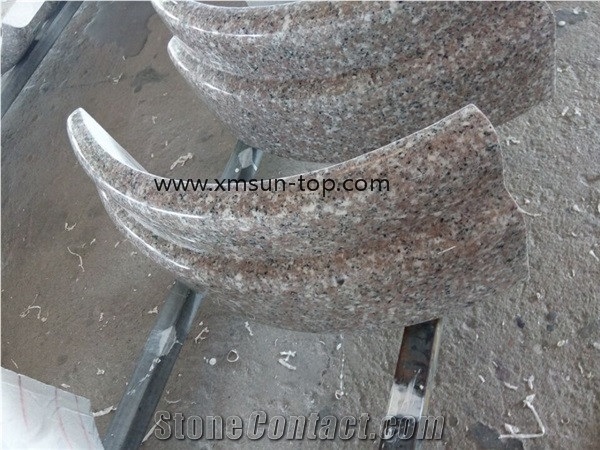 Xiamen Pink Granite Column&Pillar, Misty Rose Granite, Light Pink Granite, China G617 Granite Column Base, Polished Lilac Pink Granite Pedestal Columns