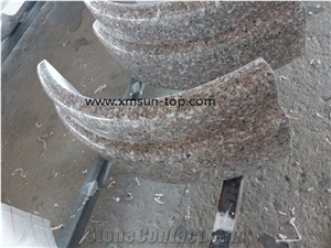 Xiamen Pink Granite Column&Pillar, Misty Rose Granite, Light Pink Granite, China G617 Granite Column Base, Polished Lilac Pink Granite Pedestal Columns