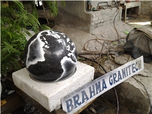 Rotating Granite Ball Fountain