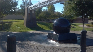 Rotating Granite Ball Fountain