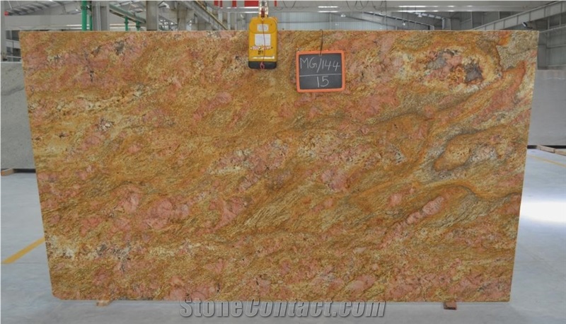 Imperial Gold/ Golden Oak/ Kashmiri Gold-Full Slabs-339x197-20mm