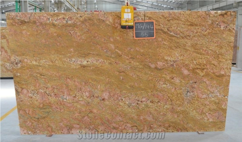 Imperial Gold/ Golden Oak/ Kashmiri Gold-Full Slabs-339x197-20mm