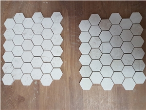 Myra Beige Hexagon Mosaic