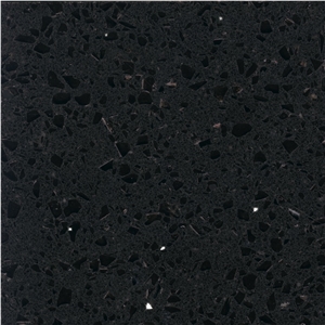 Savana Black Quartz Kitchen Countertops