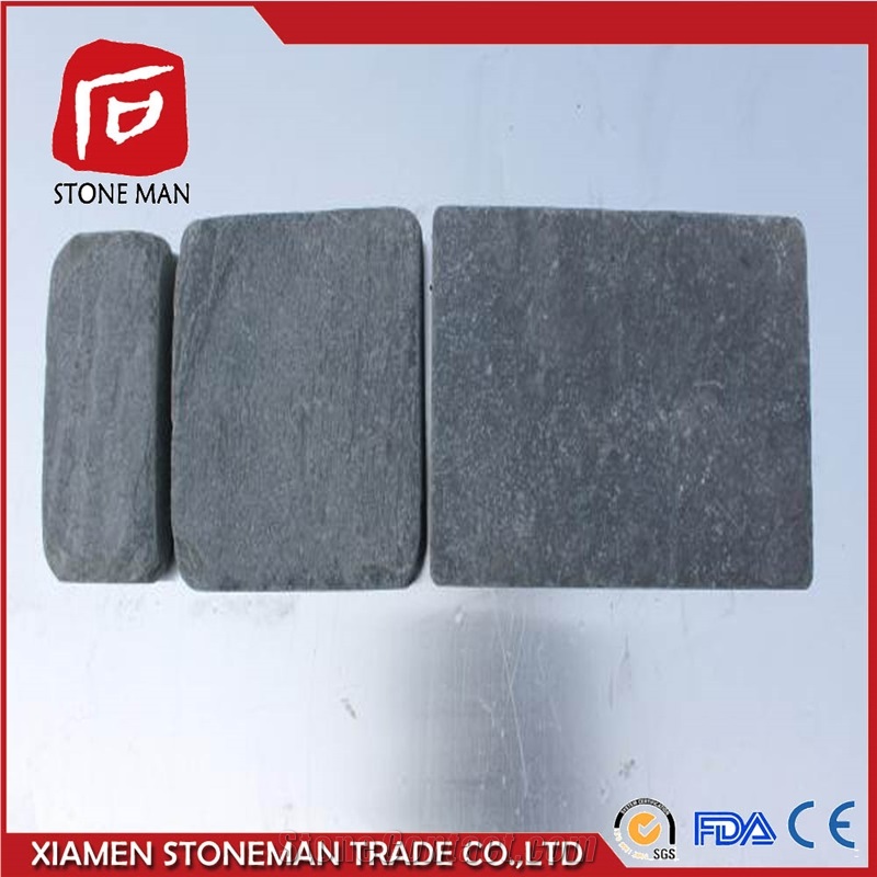 Slate Paving Stone, Black Slate Courtyard Road Pavers