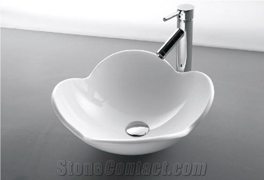 Polished Stone Vessel Sinks Of Nano Crystallized Stone