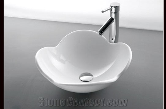 Zero Water Absorption Nano Crystallized Stone Vessel Bathroom Sinks
