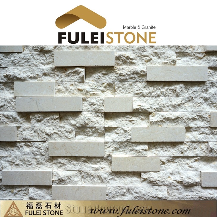 Polished and Split Finished France Beige Marble Culture Stone