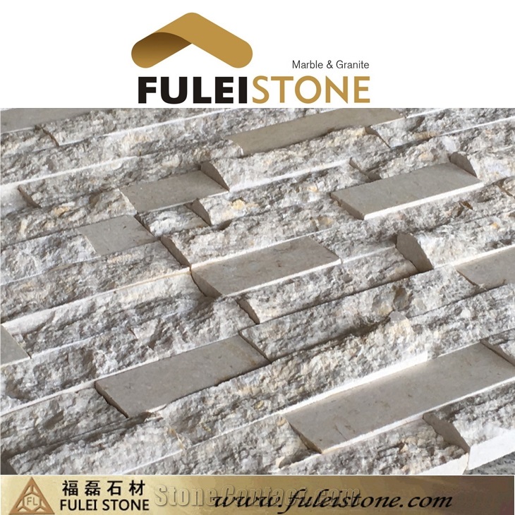 Polished and Split Finished France Beige Marble Culture Stone