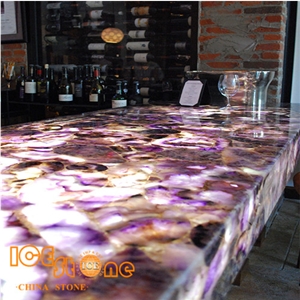 Amethyst Gemstone Tiles/Semiprecious Stone Slabs/Luxury Hotel Building Material/Precious Decoration Stone/Wall Decoration Stone Slabs