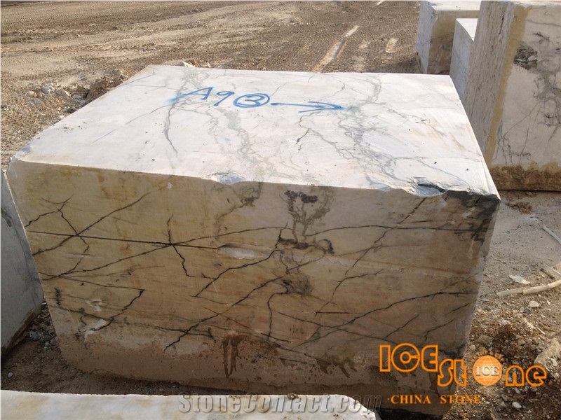 Aurora Green Marble Blocks/White Green Marble Blocks/China Green Marble Blocks