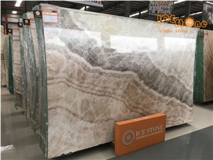 Beige Onyx/Slabs/Tiles/Cut to Size /Skirting/Onyx Floor Tiles/Onyx Stone Flooring/Perfect Transpancy