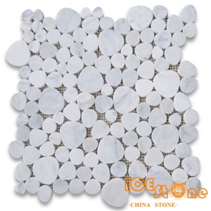 Bianco Carrara White A/Marble Mosaics Hexagon/Basketweave/Chevron/Fish Bone/Mini Versaille/Polished