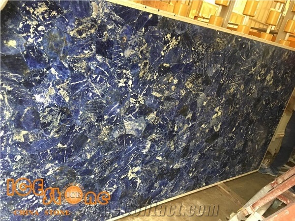 Blue Agatona Precious Stone and Semi-Precious Tile and Slabs
