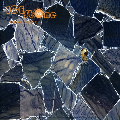 Blue Aventurine Gemstone Decoration Stone /Semiprecious Stone/Precious Counter Top Decoration Stone/Hotel Luxury Building Stone Material